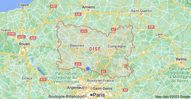 Carte de l'Oise